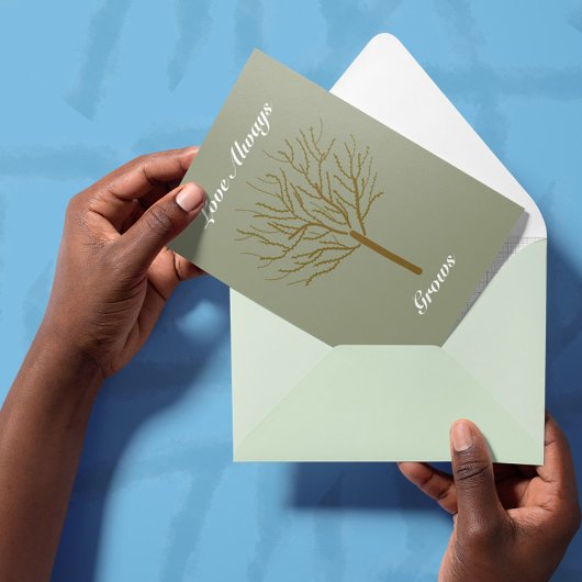 愛は常に心温まる勇気付けられる サンキューカード