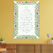 愛は常に忍耐強く親切である。それは決して引用文ではない キャンバスプリント (インサイチュ (リビング))