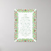 愛は常に忍耐強く親切である。それは決して引用文ではない キャンバスプリント (正面)