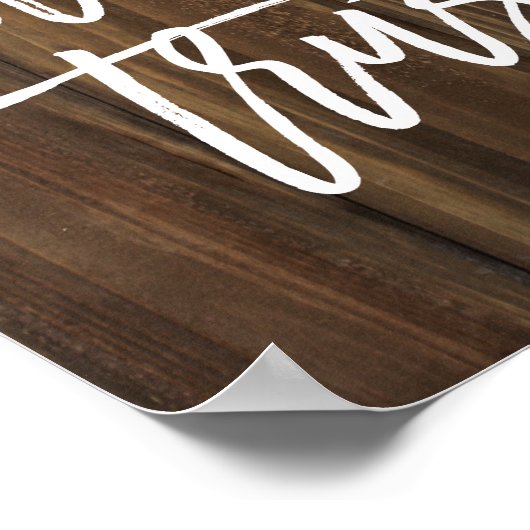 愛は常に木材を信頼フェイクする |ポスター ポスター (角)