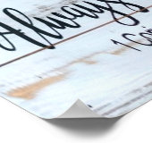 愛は常に金属を信頼素朴する ポスター (角)