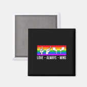 愛は常にASLろう者認識度ゲイプライドLGB マグネット (正面/裏面)