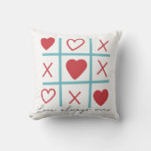 愛は常にTic Tac Toe勝ち クッション (正面)