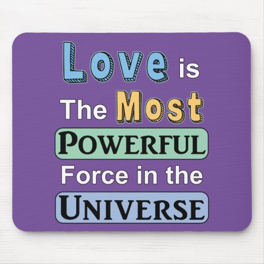愛は強力なマウスパッド マウスパッド (正面)