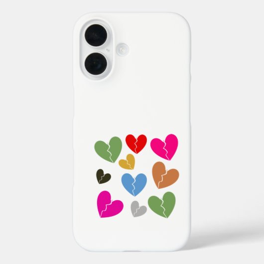 愛は必ずおとぎ話ではない:鮮やかな壊れたハート Case-Mate iPhoneケース (裏面)