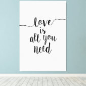 愛は必要なものすべて大規模 キャンバスプリント (インサイチュ (ウッドフロア))