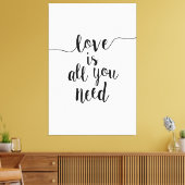 愛は必要なものすべて大規模 キャンバスプリント (インサイチュ (リビング))