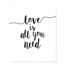 愛は必要なものすべて感動的引用文アートプリント