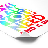 愛は必要なものであり、犬である フォトプリント            (角)