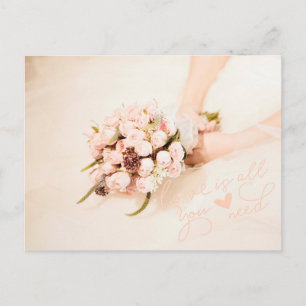 愛は必要なもの結婚だ ポストカード