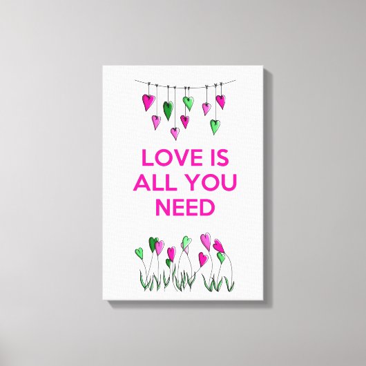 愛は必要なもの キャンバスプリント (正面)