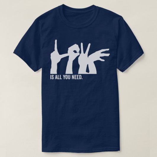 愛は必要なもの Tシャツ (デザイン正面)