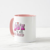 愛は必要なマグのすべてである – バレンタインデーの贈り物 マグカップ (正面左)