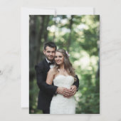 愛は忍耐の挙式お知らせカード 招待状 (裏面)