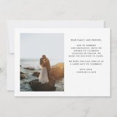 愛は忍耐強いが我々は駆け落ちではない 案内状 (裏面)