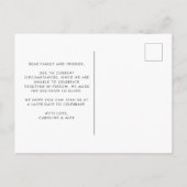 愛は忍耐強いが、我々は駆け落ちではない 案内ポストカード (裏面)