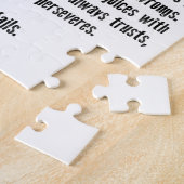 愛は忍耐強いです ジグソーパズル (側面)