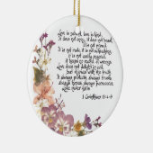 愛は忍耐強いです セラミックオーナメント (右)