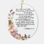 愛は忍耐強いです セラミックオーナメント (左)