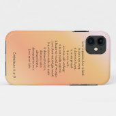 愛は忍耐強いです、Corinthians作詩します、モモのiPhone Case-Mate iPhoneケース (裏面(横))