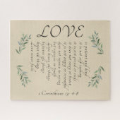 愛は忍耐強い愛は優しいパズル ジグソーパズル (横)