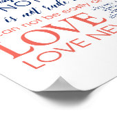 愛は忍耐強い愛は親切であるポスター ポスター (角)