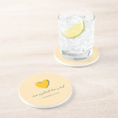 愛は忍耐強い愛は親切なテーブルコースター コースター (側面)