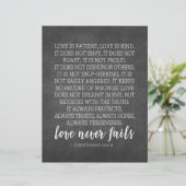 愛は忍耐強い愛は親切なプリント (スタンド正面)