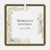 愛は忍耐強い愛は親切な聖書の聖句クリスマス メタルオーナメント (裏面)