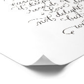 愛は忍耐強い感動的詩タイポグラフィ ポスター (角)