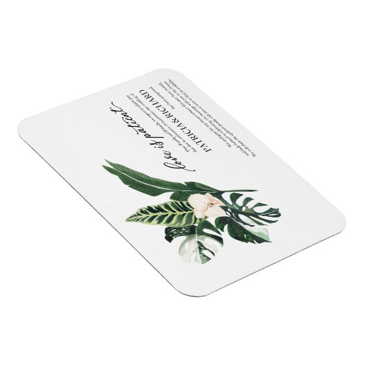 愛は忍耐強い熱帯結婚の延期 マグネット (右側)