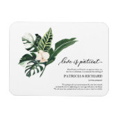 愛は忍耐強い熱帯結婚の延期 マグネット (横)