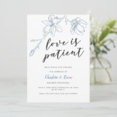愛は忍耐強い ウェディング フラワーポストポーネント 案内状 (スタンド正面)