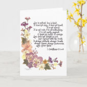 愛は忍耐強い カード (黄色い花)