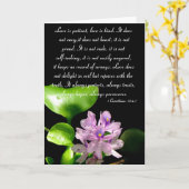 愛は忍耐強い….. カード (黄色い花)