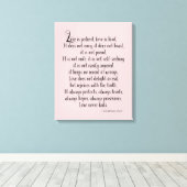 愛は忍耐強い キャンバスプリント (インサイチュ (ウッドフロア))