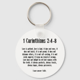 愛は忍耐強い キーホルダー