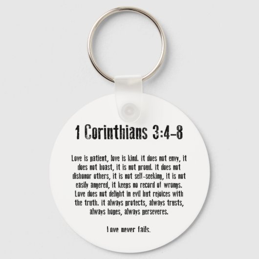 愛は忍耐強い キーホルダー (正面)