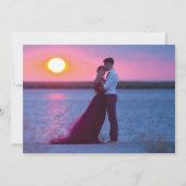 愛は忍耐強い スクリプト写真 ウェディング延期 招待状 (裏面)