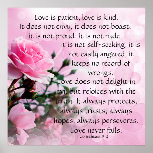 愛は忍耐強い ポスター (正面)