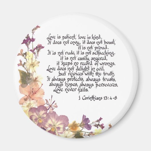 愛は忍耐強い マグネット (正面)