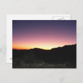 愛は忍耐強い…愛は優しい ポストカード (正面/裏面)