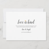 愛は忍耐強い 日程変更のお知らせ セーブザデート (裏面)