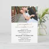 愛は忍耐強い 結婚発表 披露宴 招待状 (スタンド正面)