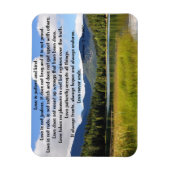 愛は忍耐強い:隠れた湖 マグネット (縦)