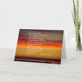 「愛は忍耐強く親切だ…」グリーティングカード カード