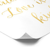 愛は忍耐強く、愛は優しい芸術プリント ポスター (角)