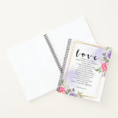 愛は忍耐強く、愛は優しい ノートブック (内部)