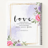 愛は忍耐強く、愛は優しい ノートブック (裏面)