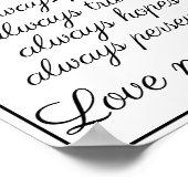 愛は忍耐強く、愛は優しい ポスター (角)